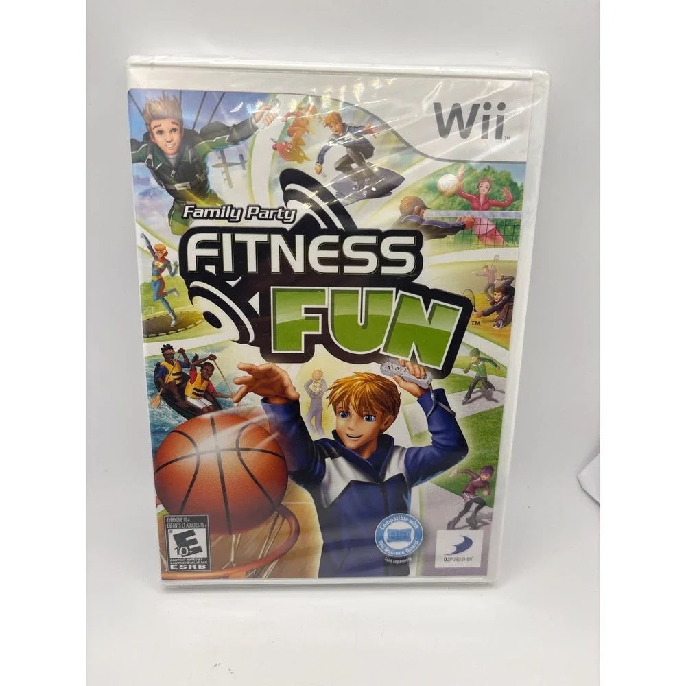Family Party Fitness Fun Nintendo Wii New Factory Sealed Physical Game